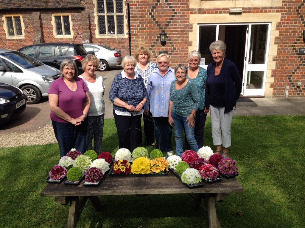 Flower Arranging - Pom-poms 1 June Jan Collins